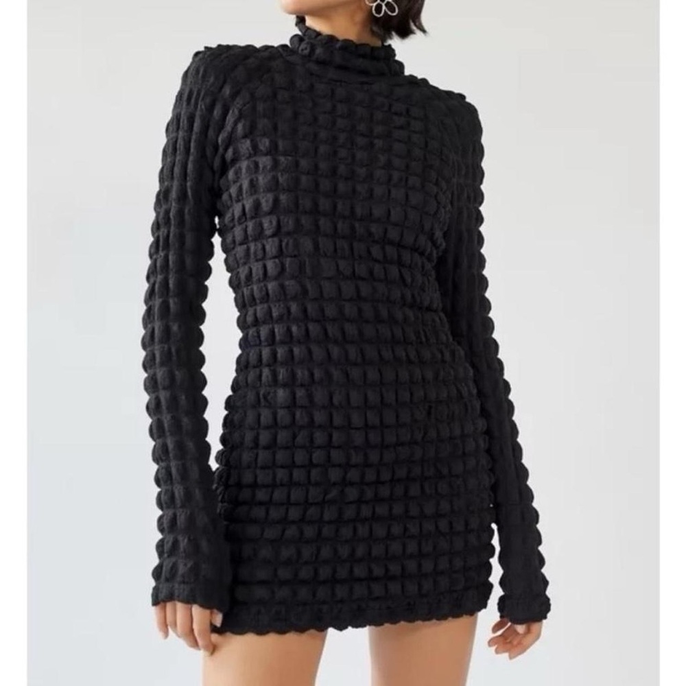 Urban Outfitters Black Bodycon Long Sleeve Dress